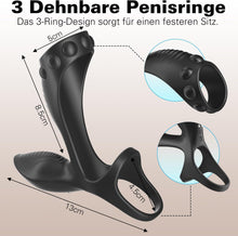 Laden Sie das Bild in den Galerie-Viewer, G-Punkt Penis Ring Vibrator Penishülle mit 9 Modi Vibration Klitoris Stimulator und APP Fernbedienung Masturbieren Männer Dual Penisringe Vibratorensets