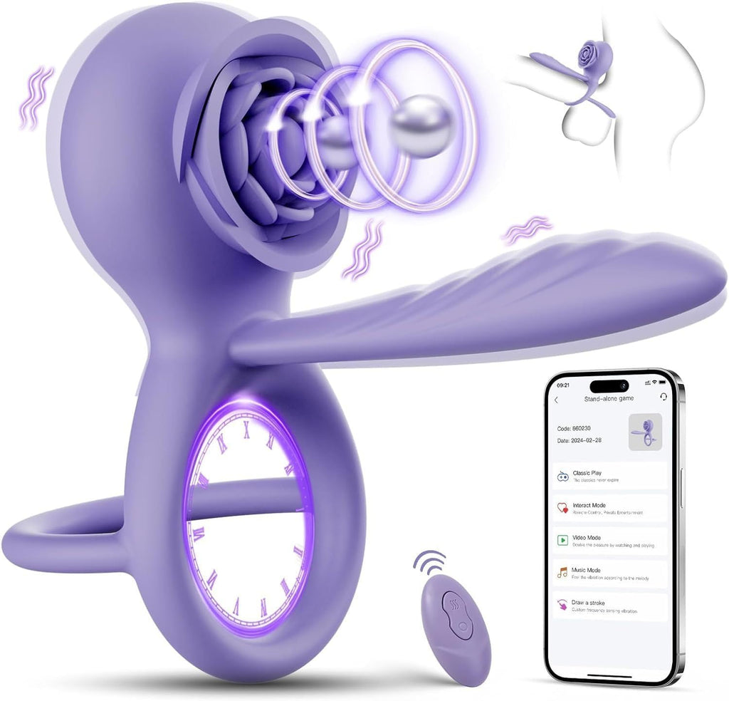 Männlicher Penisring-Vibrator, Sexspielzeug für extremen Sex für Paare mit 9 Vibrationsmodi und Fernbedienung, Cockring-Vibrator Massage Cock Hoden Sexspielzeug für Männer