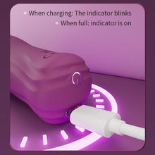 Laden Sie das Bild in den Galerie-Viewer, Elektrische Eichelvibrator,Penis-Vibrator im Griffdesign Mit 10 Vibrationsmodi Penistrainer Massagegerät,Elektrische Masturbator Cup Multiple Reize Sexspielzeug für Mann Silikon Männerpokal