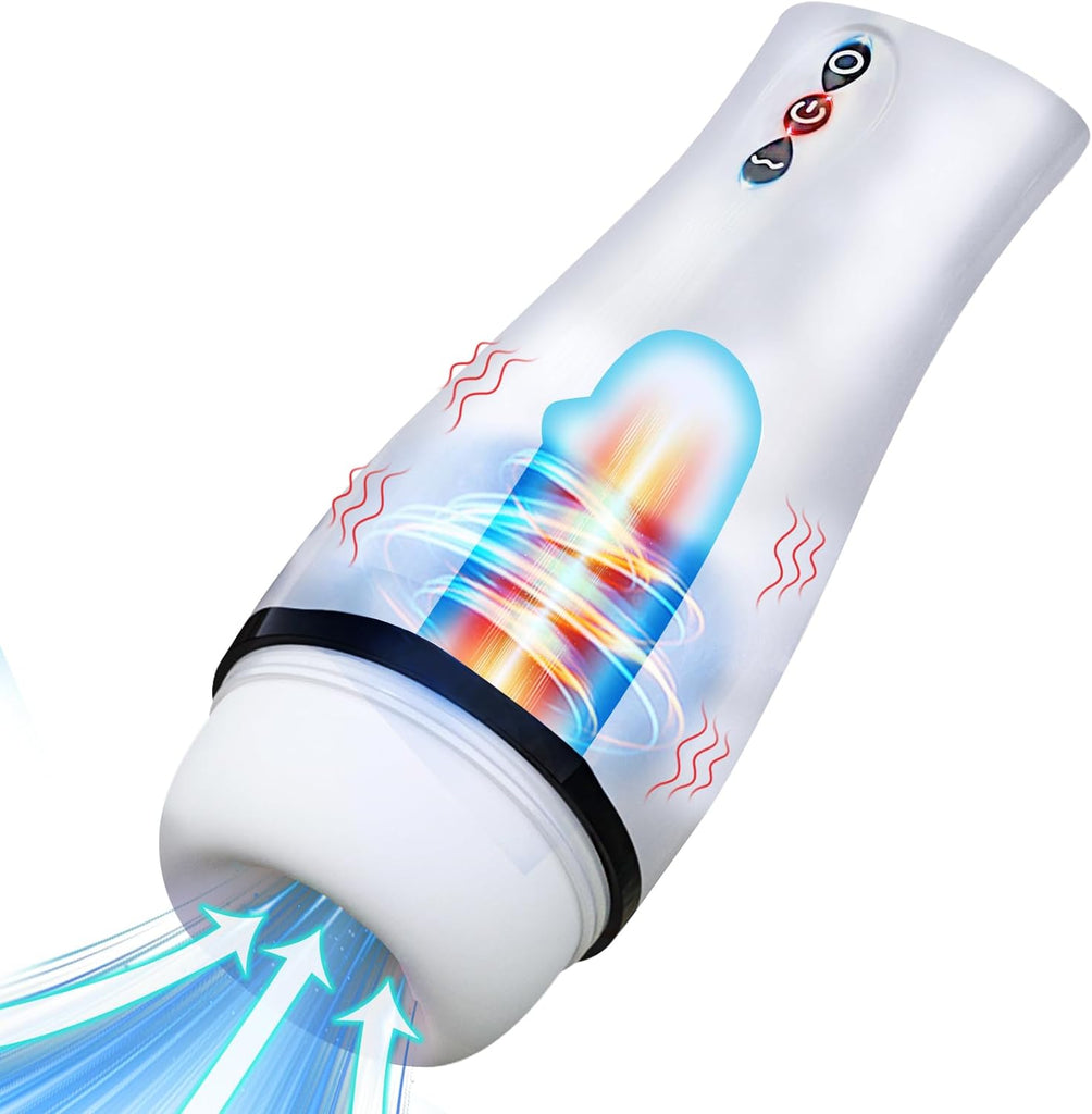Elektrischer Masturbator Cup mit 10 Vibration & 10 Saugmodi, Sex Spielzeug für die Männer solo, Taschenmuschi Masturbieren für Männer Penis Masturbatoren, Sex Toys mit 3D Vagina Pussy
