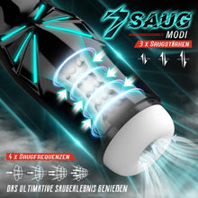 Laden Sie das Bild in den Galerie-Viewer, Elektrischer Masturbator Sex spielzeug für die männer mit 7 Saugmodi &amp; 10 Vibrationsmodi Blowjob mit 6 Luftlöcher Masturbieren für männer Masturbatoren mit 3D Vagina Pussy Taschenmuschi Sexspielzeug