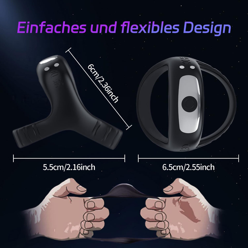 Vibrator für männer mit 9 modi APP Steuerung Cockringe für herren gummi Sex spielzeug für die paare Penies ring Vibratoren für männer Sex sexspielzeug für männ zum befriedigen (APP-Steuerung)