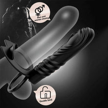 Laden Sie das Bild in den Galerie-Viewer, Doppelpenetration Anal Vibrator mit vibrierendem Cockring, Fernbedienung Doppelstimulation Anal Plug Penis Ring Sexspielzeug für Männer, Frauen und Paare