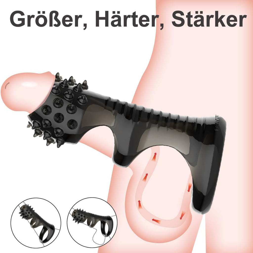 Cockring Sex Spielzeug für die Männer - Penisring & Hodenring für den Mann - Perfekte Passform, Dehnbare Cockringe für härtere Erektionen, Penis Ring Erotik Sex Spielzeug für Paare Extrem, schwarz