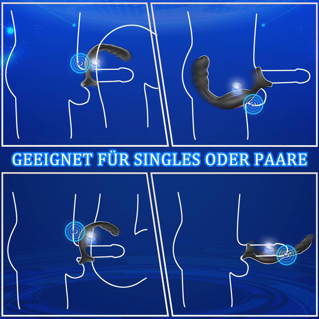 nal Vibrator Prostata Stimulation Männer mit Penisring Sex Spielzeug für die Männer Anal Dildo Analplug Analvibratoren für Mann Anal Plug Vibratorensets für Männer mit 9 Vibrationsmodi Sex Toys