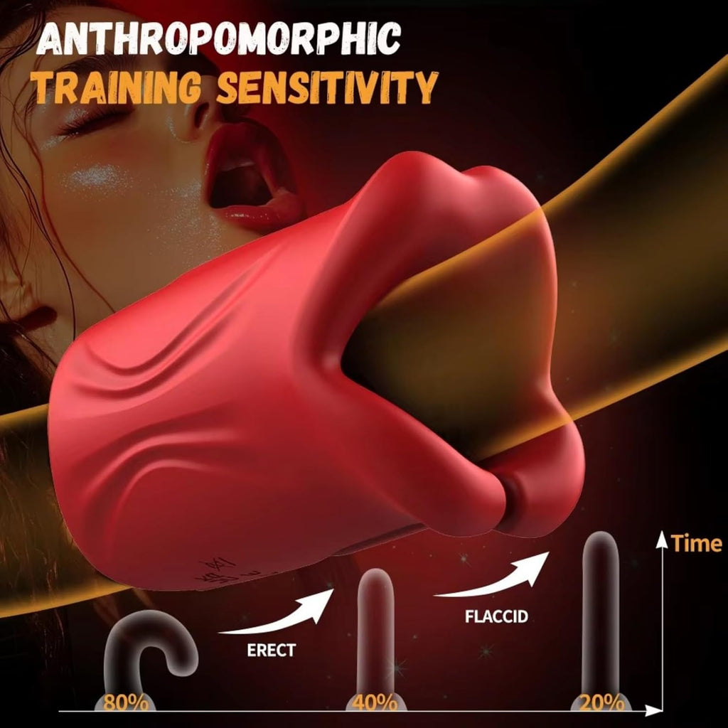 Penistrainer APP Steuerung Elektrischer Masturbator Eichel Stimulator für Männer mit 9 Vibrationsmodi Masturbatoren Oralsex Penis Vibrator Masturbieren Sex Spielzeug für die Männer Solo