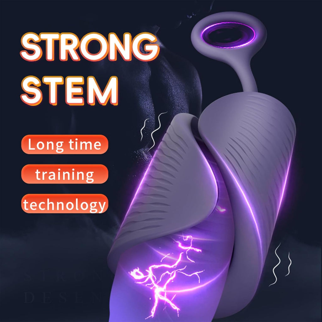 Elektrischer Masturbator Penistrainer Vibrator 10 Vibrationen Einstellbare Größe Automatische Masturbator Cup Penisring Masturbatoren Mann Männer Eichel Stimulator Silikon Sexspielzeug Männer