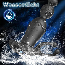 Laden Sie das Bild in den Galerie-Viewer, Analvibratoren für Mann Buttplug Analplug Vibration Sex Spielzeug für Paare G-Punkt Prostata Vibrator mit 10 Vibrationmodi Analkugeln Liebeskugeln mit Penisring Hoden Ring