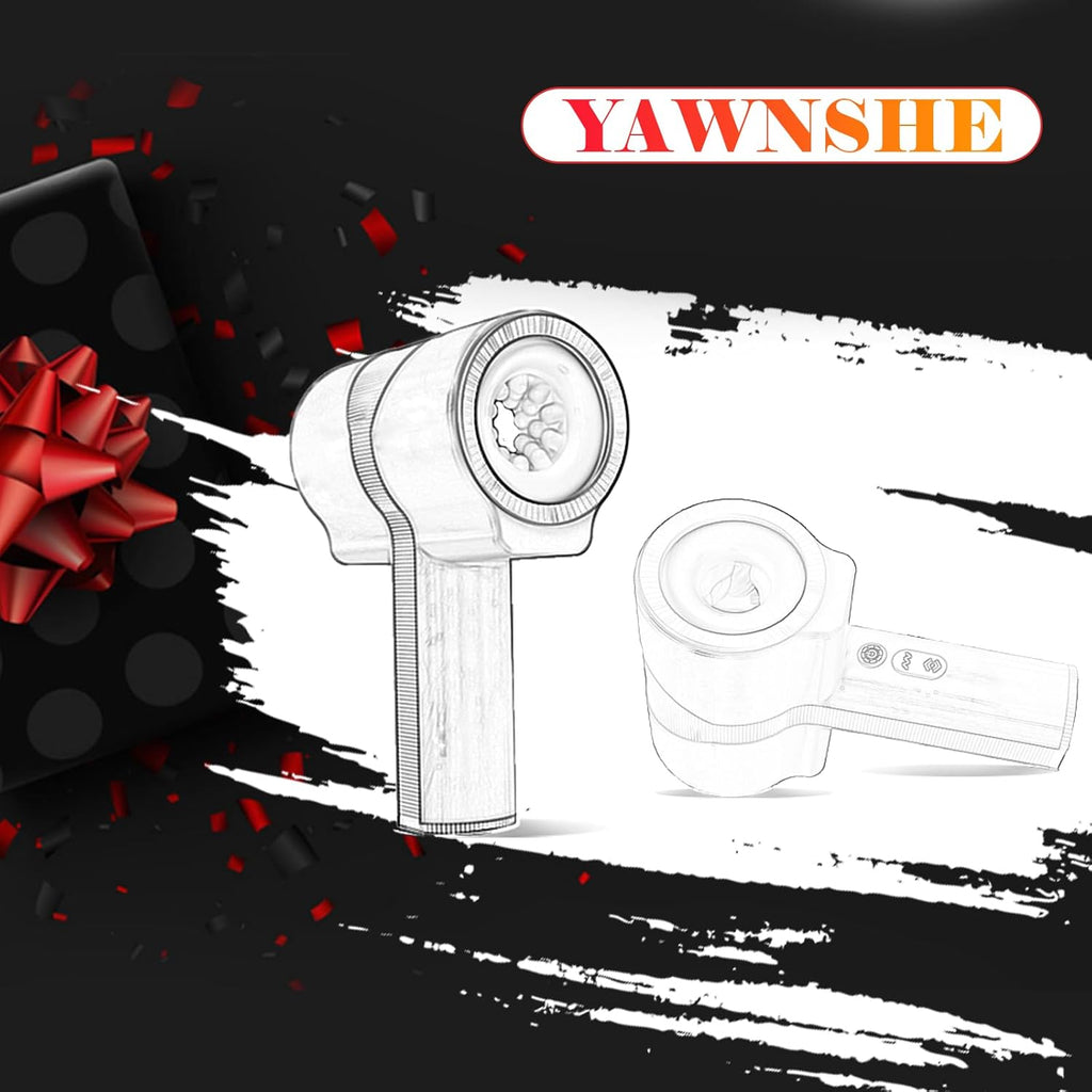 Masturbieren für Männer Elektrisch, Doppelhülle mit Stoß Rotation Vibration Sex Spielzeug für die Männer, Blowjob Taschenmuschi Sexmaschine Masturbator Realistisch