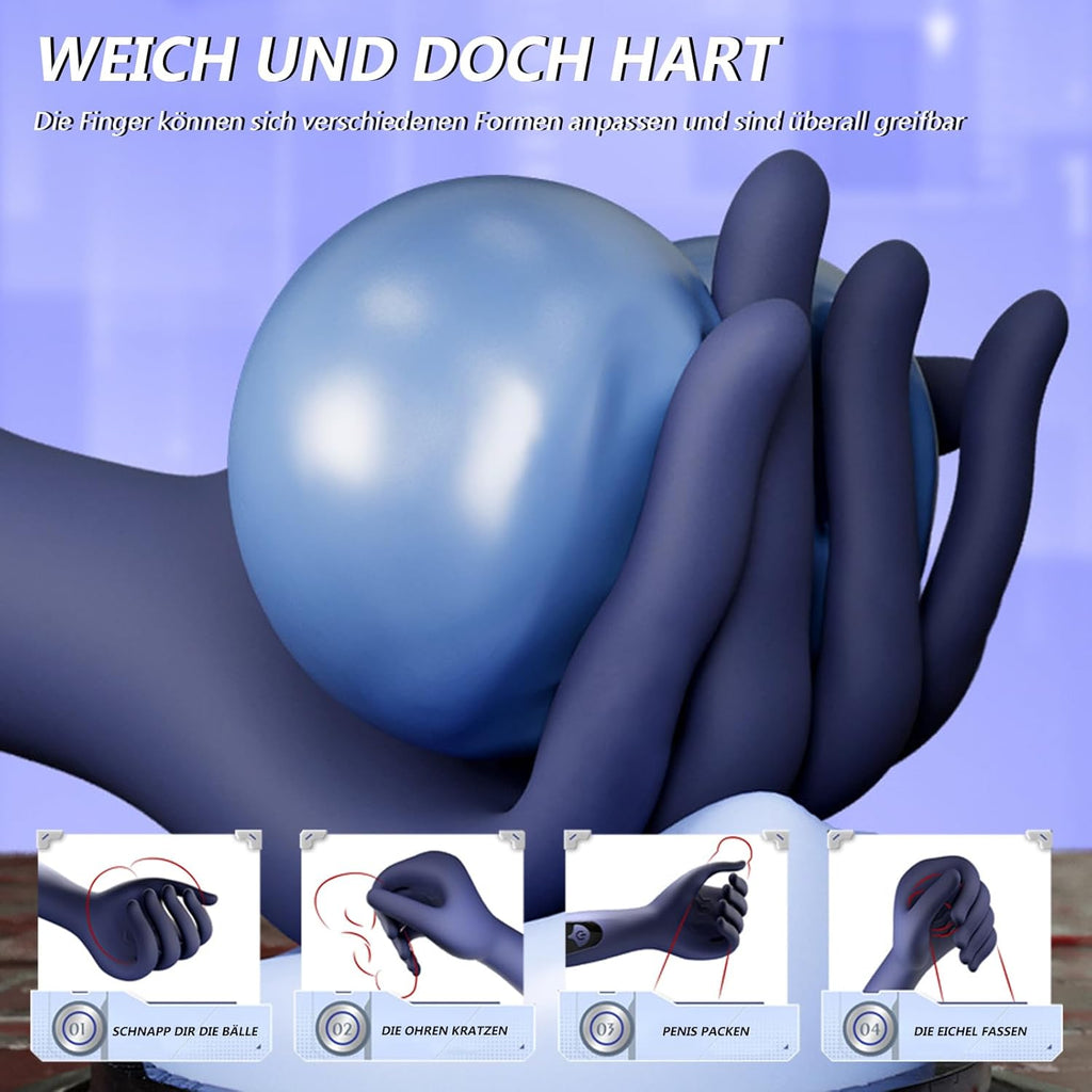 Finger Penis Trainer Vibrator mit 9 Vibrationsmodi,Eichelvibrator Eichel Stimulator Masturbatoren Mann Sexspielzeug für Männer Solo