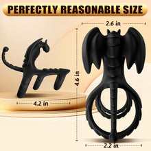 Laden Sie das Bild in den Galerie-Viewer, 3 in1 Penisring Penis Vibrator Sex Spielzeug für die Männer Paare Extrem, Drachen Cockring Hodenring mit 10 Vibrationsmodi für Klitoris Stimulation &amp; Penis Vergrößerung Zeit Verlängern