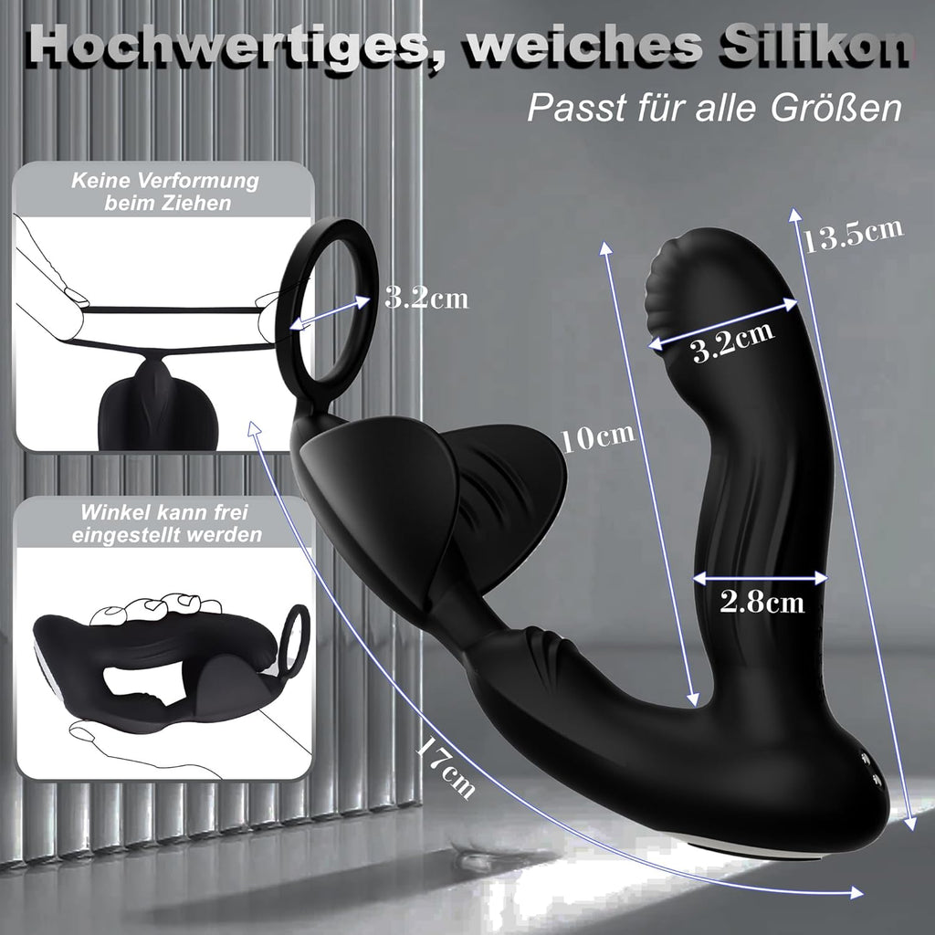 Analvibratoren für Mann Vibratorensets für Männer, Prostata Stimulation Männer mit 10 Schnapp- und Vibrationsmodi Anal Vibrator Analplug für Männer Sex Spielzeug für die Männer Sex Toyset für Man