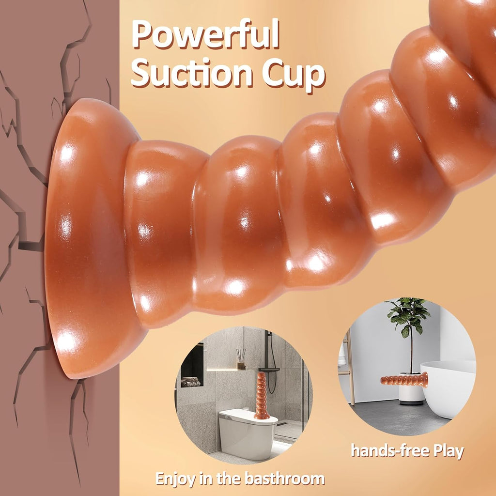 Anal plug 35.2cm Large Anal Dildo Herren,mit Dildo Saugnapf,Analplug für Männer Frauen Anfänger,Sex Spielzeug Beide,Buttplug Anal Beads Analkugeln,Analspielzeuge Mit Prostata Stimulation Männer