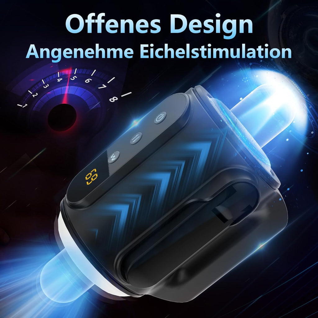 Elektrische Cup-masturbatoren mit 9 Teleskopfunktion undVibrationen, Sex Spielzeug für die Männer Masturbieren für Männer, Masturbatoren Taschenmuschi Penis Sexspielzeug, Männer Sex Sexspielzeug