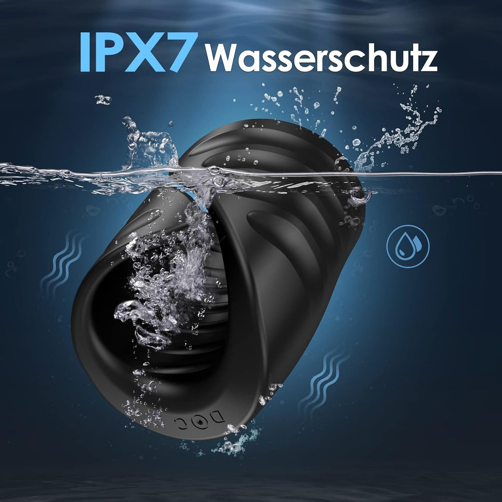 Elektrischer Masturbator Penistrainer Vibrator App Steuerung Masturbieren Männer mit 9 Vibrationsmodi, 2in1 Sexspielzeug Eichel Stimulator Masturbatoren Mann Sex Spielzeug für Männer die Paare Solo