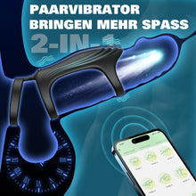 Laden Sie das Bild in den Galerie-Viewer, Penisring Vibrator Sex Spielzeug für die Männer, Penis Ring Erotik Sex Spielzeug für Paare Extrem, Cockring Penistrainer mit App Steuerung Masturbieren Männer mit 10 Modi für Langwährende Erektion