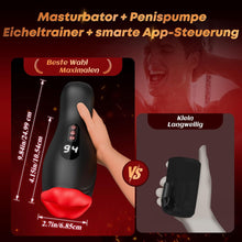 Laden Sie das Bild in den Galerie-Viewer, Masturbieren für Männer Dual-End Beads Stimulation 9 Vibration, Sex Spielzeug für die Männer Masturbator Penis Vibrator 4 Wellensaugen, Sex Toyset für Man mit Manuelles Trainer App Control Contitop