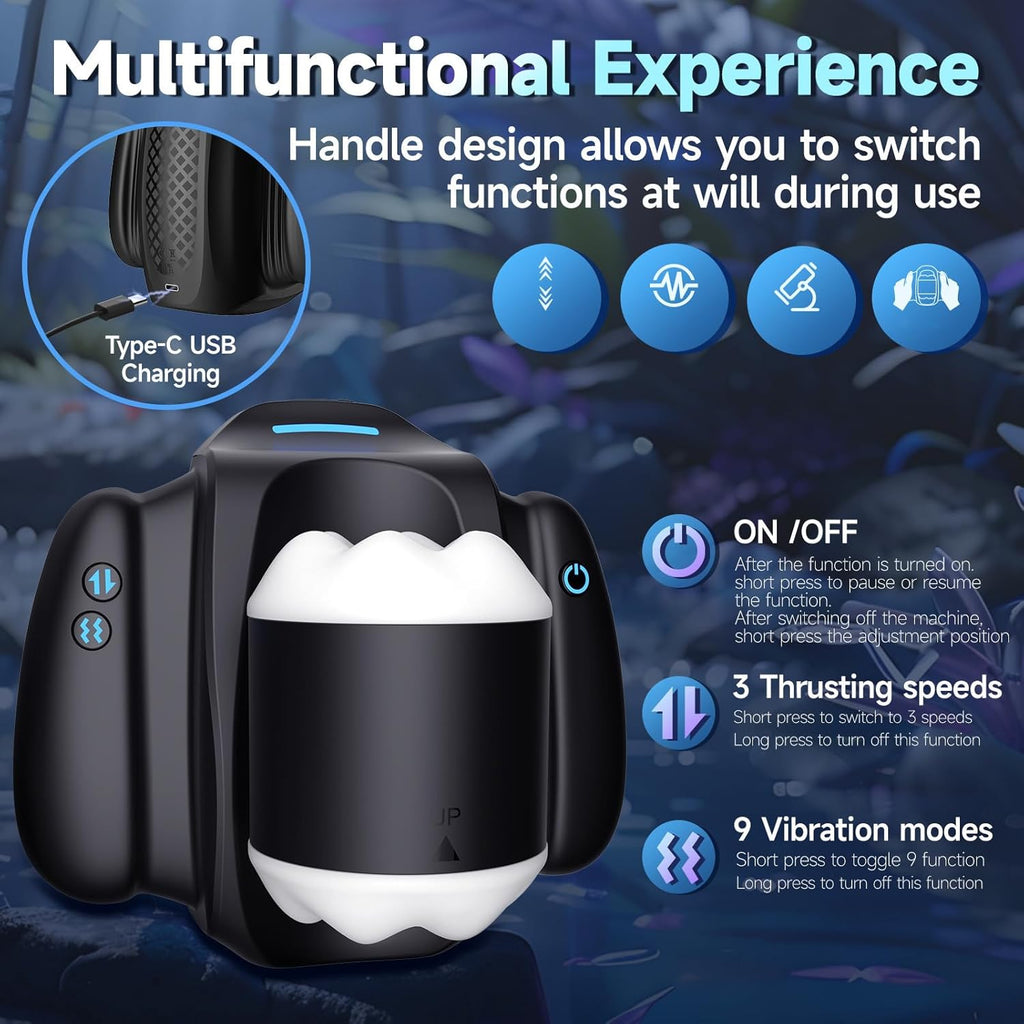 3 in 1 APP Automatischer Taschenmuschi Vibratoren mit 9 Vibrationsmodi und 3 Teleskopmodus 3D Vagina Pussy Masturbatoren Masturbieren Sexspielzeug für die Männer