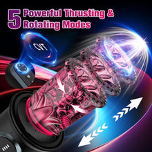 Laden Sie das Bild in den Galerie-Viewer, Elektrischer Masturbator Masturbieren Sex Spielzeug für Männer 5 Teleskop 5 Rotierend 5 Saugen, Vibratorensets APP Fernbedienung Vagina Pussy Sex Toys Penispumpe, Masturbatoren Taschenmuschi