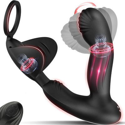 Analvibratoren für Mann Vibratorensets für Männer, Prostata Stimulation Männer mit 10 Schnapp- und Vibrationsmodi Anal Vibrator Analplug für Männer Sex Spielzeug für die Männer Sex Toyset für Man