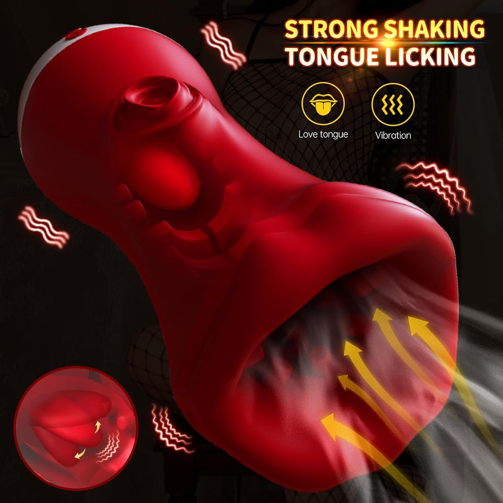 Elektrische Cup-Masturbatoren Realistisches Blowjob mit 9 Vibrationsmodi Sexspielzeug für Männer Vibratorensets Elektrisch Sextoysets Für Men