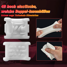 Laden Sie das Bild in den Galerie-Viewer, Masturbieren für Männer Elektrisch, Doppelhülle mit Stoß Rotation Vibration Sex Spielzeug für die Männer, Blowjob Taschenmuschi Sexmaschine Masturbator Realistisch