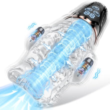 Laden Sie das Bild in den Galerie-Viewer, Hochfrequenz Elektrischer Masturbator Cup, 9 Vibration mit 9 Saugmodi, Sex Spielzeug für die Männer, Masturbieren für Männer solo Taschenmuschi Blowjob Penis Masturbatoren mit Vagina Pussy, Sex Toy
