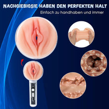 Laden Sie das Bild in den Galerie-Viewer, Elektrischer Masturbator Cup mit 3 Modi 7 Frequenz,Masturbieren für Männer Sex Toys Masturbieren für Männer Taschenmuschi Penis Masturbatoren mit 3D Realistischer Vagina Anal,Spielzeug für die Männer