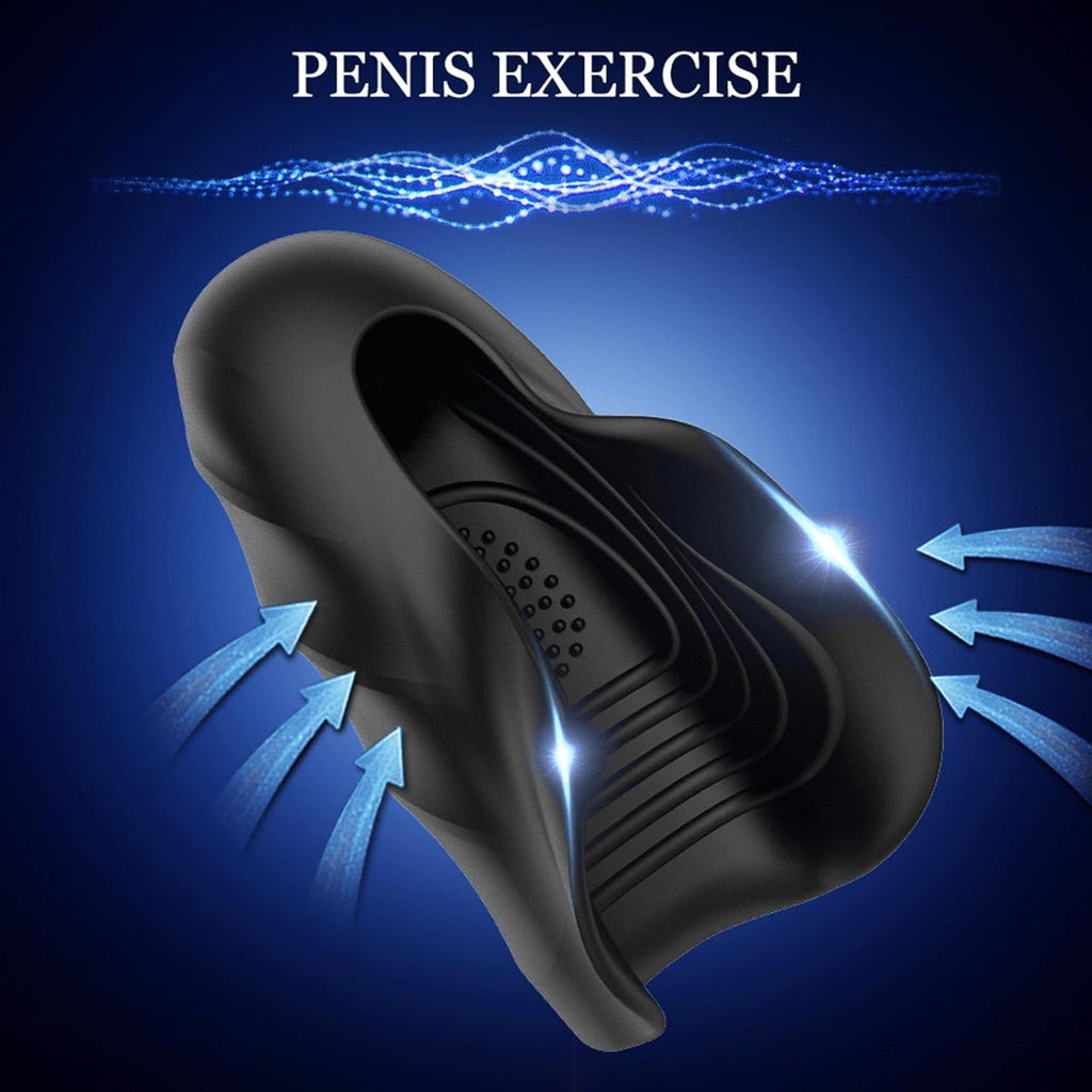 Elektrischer Masturbator Penistrainer Vibrator Mit 10 Vibrationsmodi Penistrainer Massagegerät,Elektrische Masturbator Cup Multiple Reize Sexspielzeug für Mann Eichel Stimulator