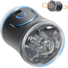 Laden Sie das Bild in den Galerie-Viewer, Roluck Elektrische Cup-Masturbatoren, Masturbieren für Männer Sex Spielzeug mit 9 Vibrationsmodi, Handfrei Männer Sex Sexspielzeug ABS + TPE-Material Masturbator Penis Trainingsgerät Masturbation