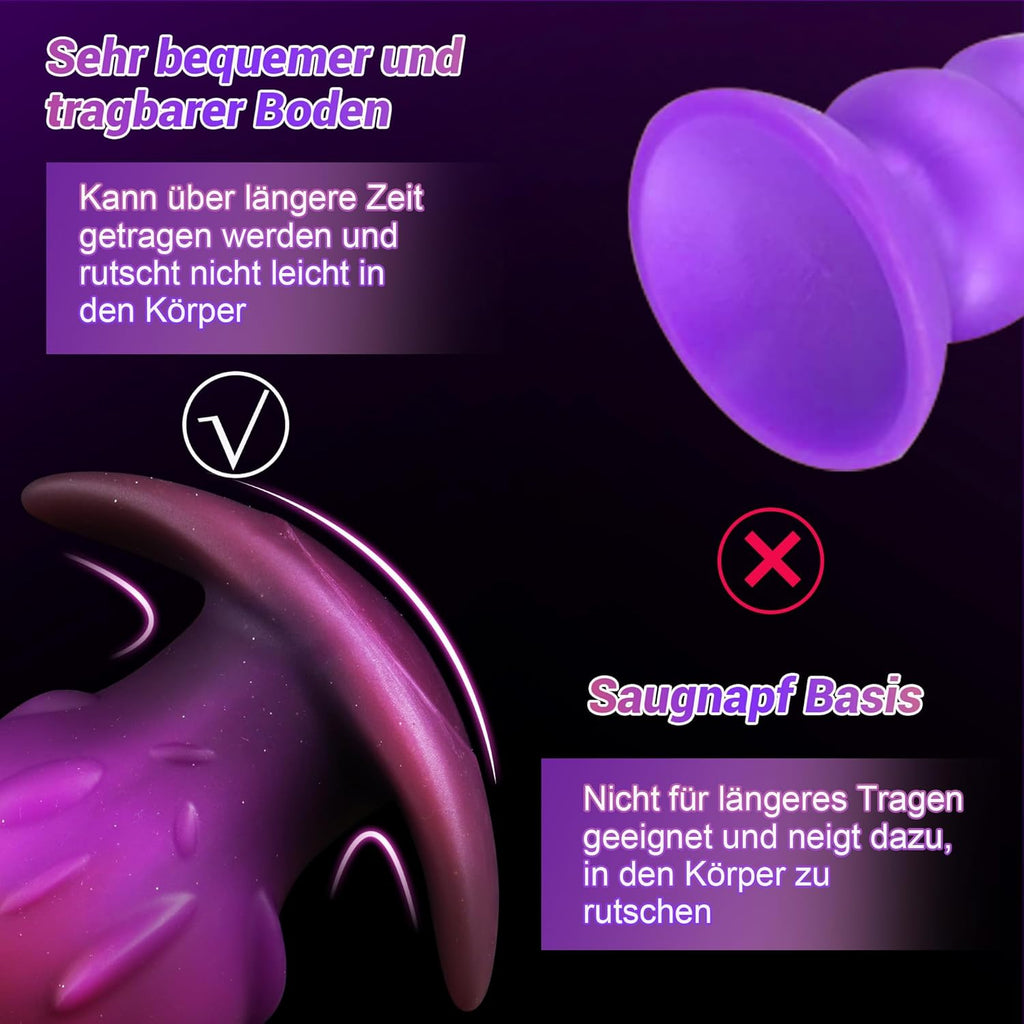Analplug für Frauen und Männer, Einzigartiger Analplug für einfaches Einführen, Anker Design, jederzeit und überall tragbar