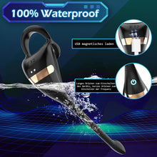 Laden Sie das Bild in den Galerie-Viewer, Dreieckiger Penisring Sex Spielzeug für die Männer, Penis Ring Erotik Sex spielzeug für Paare extrem sex, Cockring Erotisches Sexspielzeug für Klitoris, 10 Vibrationsmodi Dual Penisringe Massagegerät