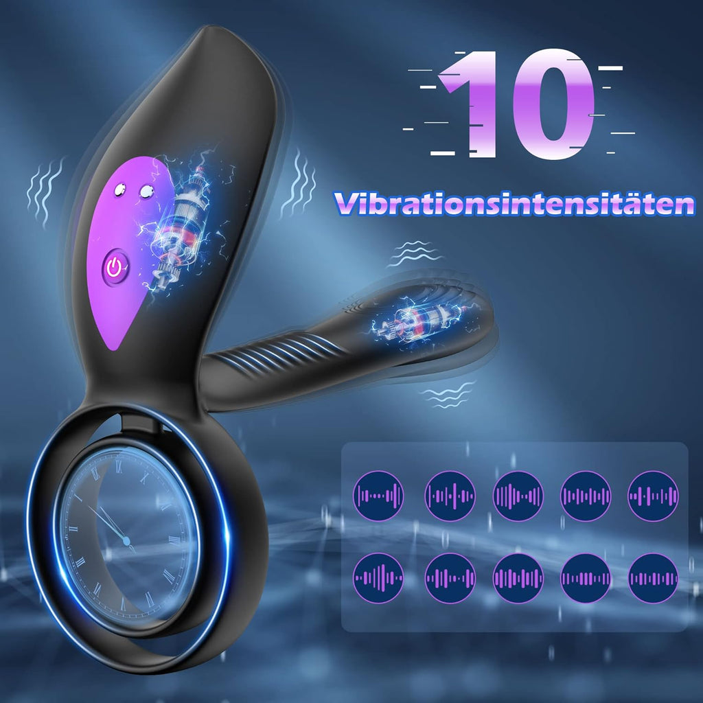 Penisring Vibrator Sex Spielzeug für die Männer, KALESTA Paarvibrator Paare Cockring mit 10 Vibrationsmodi, Penisring Sex Toys mit APP-Steuerung Männer Sex Sexspielzeug, Sex Spielzeug für Paare
