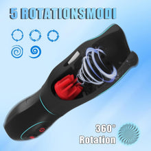 Laden Sie das Bild in den Galerie-Viewer, NEU Penis Vibrator Eichelvibrator mit 10 Vibrations und 5 Rotations, Elektrischer Masturbator Cup Masturbatoren Penistrainer Eichel Stimulator Mann Masturbieren SexSpielzeug für Männer