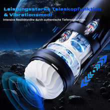Laden Sie das Bild in den Galerie-Viewer, Masturbieren für Männer Elektrischer Masturbator, Sex Spielzeug für die Männer mit 3 Verdrehung &amp; 5 Teleskopfunktion Vibratiosmodi, 3D Realistisch Vagina Heizung Masturbatoren Taschenmuschi Sex Toys