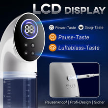 Laden Sie das Bild in den Galerie-Viewer, Penispumpe für Penisvergrößerung mit 6 Saugstufen, LCD-Display elektrische Penis Pumpe Vakuumpumpe Sex Spielzeug für Männer zum masturbieren für Männer mit Taschenmuschi Masturbator Penisring