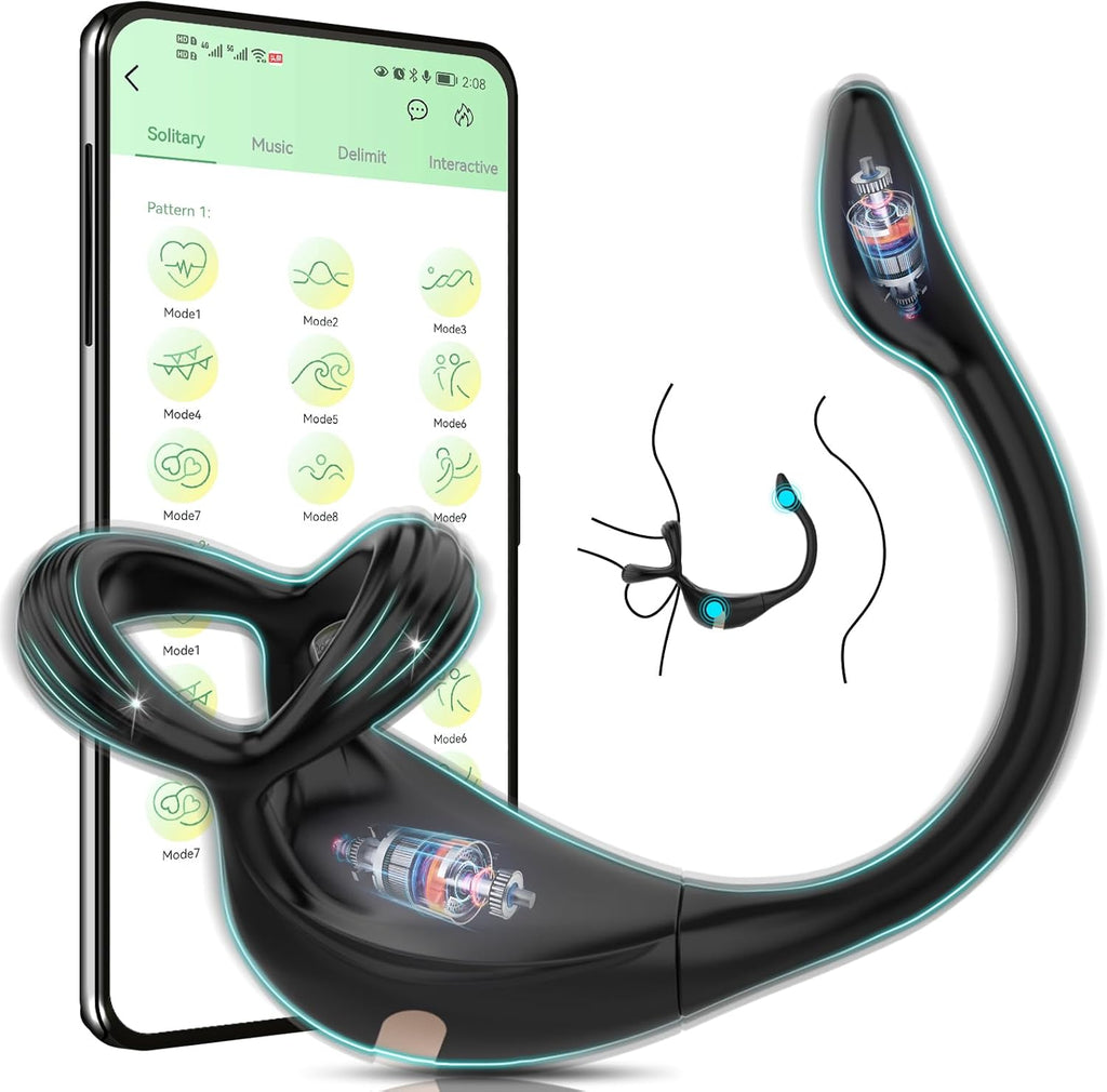 Dreieckiger Penisring Sex Spielzeug für die Männer, Penis Ring Erotik Sex spielzeug für Paare extrem sex, Cockring Erotisches Sexspielzeug für Klitoris, 10 Vibrationsmodi Dual Penisringe Massagegerät