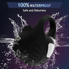 Laden Sie das Bild in den Galerie-Viewer, 2 in 1 Vibrierender Penisring mit 9 Vibrationsmodi und Fernbedienung Cockring Vibrator Sexspielzeug für Männer SM Herren Penisringe Vibratoren Massagegerät Langwährende Erektion Hodenvibrator