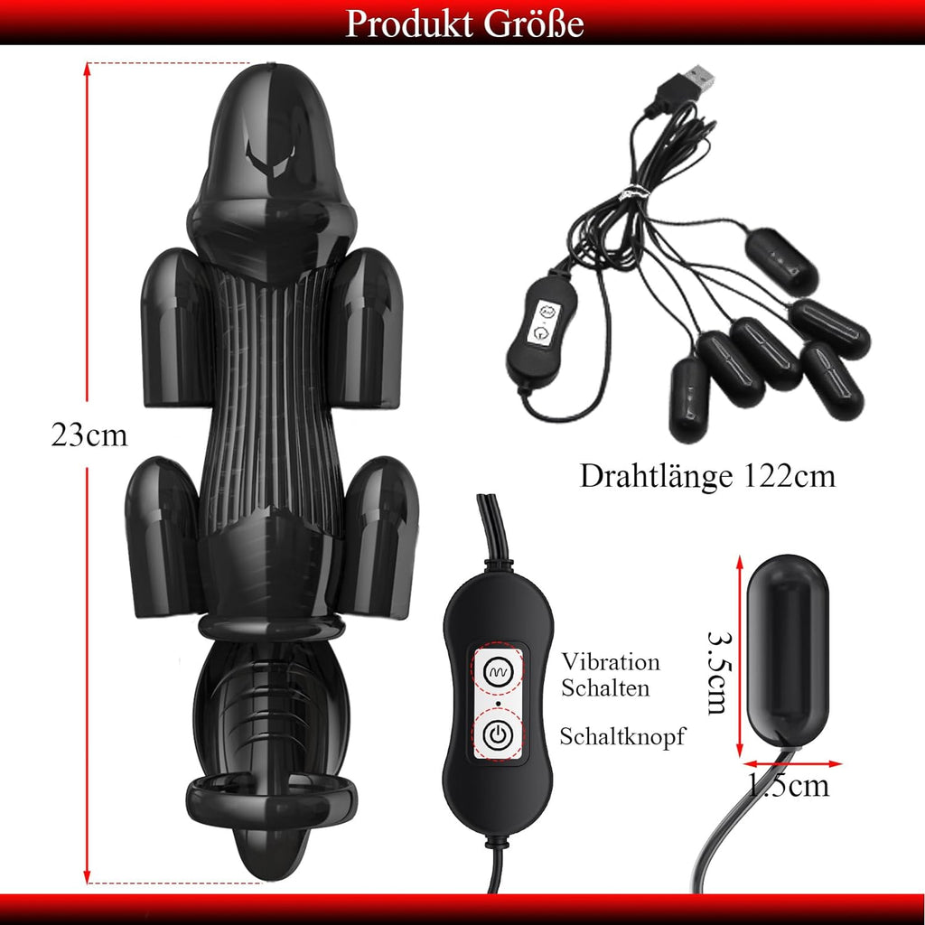 Penishülle mit Masturbieren für Männer,Sexspielzeug für Männer solo,Penis Sleeve mit Vibrator,Penismanschetten,Sex Toyset Herren,Masturbator,Sex Spielzeug für die Männer (Ultimate)