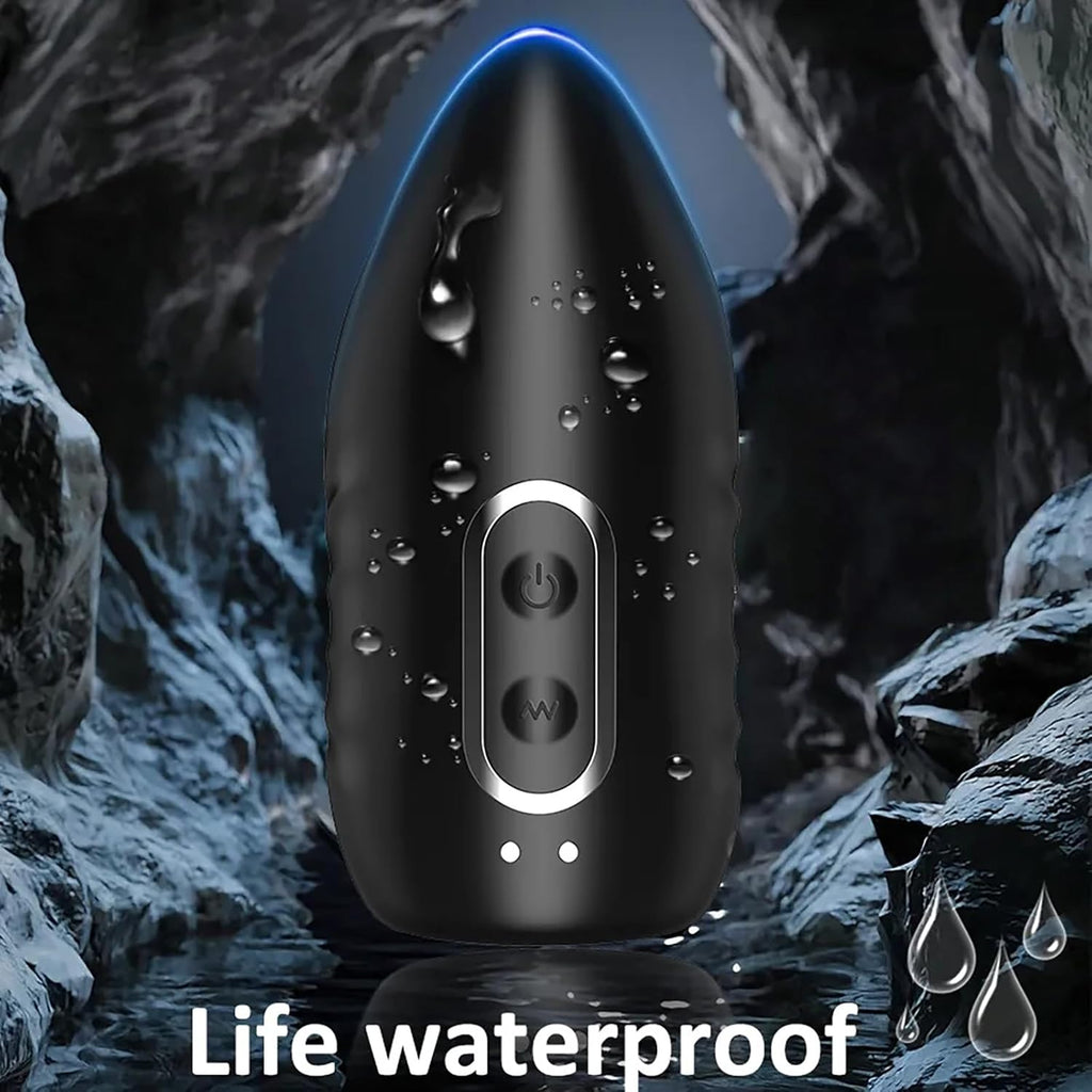 Silikon Elektrische Penis Trainer Vibrator für Männlicher Solo Masturbieren Einstellbare Größe Eichel Stimulator mit 10 Vibrationen Tappingmodi Masturbator Cup Sex Spielzeug für Männer Paare