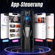Laden Sie das Bild in den Galerie-Viewer, Masturbator Sexmaschine Maschinen &amp; Geräte Masturbieren für Männer mit 7 Modi Teleskopfunktion und Rotation, Sex Spielzeug für die Männer, Penis App-Steuerung LCD Display Masturbatoren