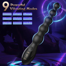 Laden Sie das Bild in den Galerie-Viewer, Vibrierender Buttplug - Sexspielzeug für Männer Prostata-Massagegerät Analspielzeug, Spielzeug für Erwachsene Analplugs Vibratoren Graduiertes &amp; Display-Design mit 9 Vibrationsmodi