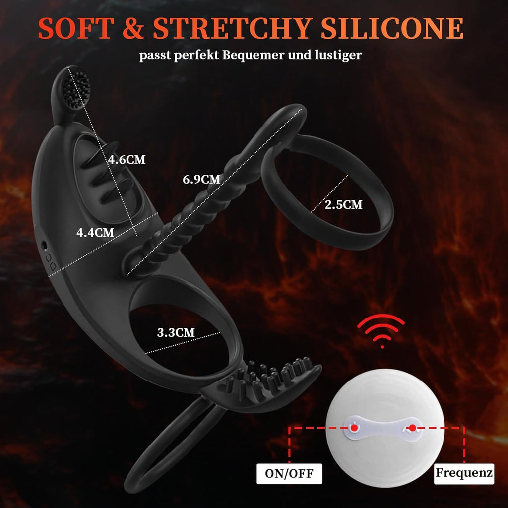 Penisring Vibrator für Männer enis Ring für Paare Extrem,7 Vibrationsmodi Cockring Penistrainer Sexspielzeug für Klitoris für längere Erektion Stimulation Penis Sex Toys penisring mit vibrator