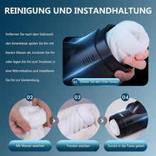 Laden Sie das Bild in den Galerie-Viewer, Elektrischer Masturbator Mann Cup Heizfunktion Mit Mit 10 Teleskopisch 10 Saugmodi Für Männer Sex Spielzeug Sexspielzeug Taschenmuschi Penis Masturbatoren Vibrator Blowjob