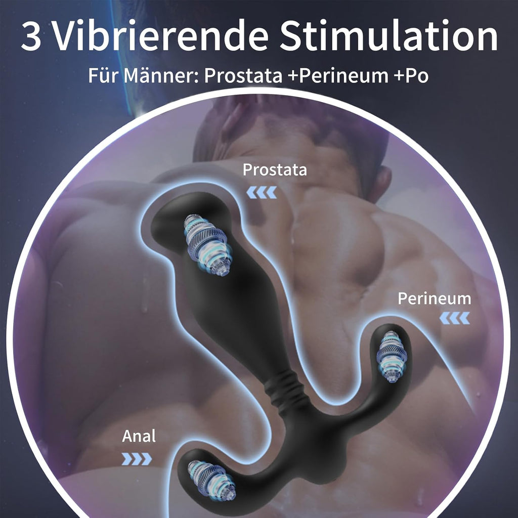 Prostata Stimulation Männer, Vibratorensets für Männer, Analvibratoren Plug für Den Mann, Prostata Analplug Vibration Männer, Analvibratoren Sex Spielzeug für die männer
