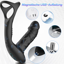 Laden Sie das Bild in den Galerie-Viewer, Prostata Stimulation Männer mit 9 Vibrationsmodi und Wiggle-Modus, Analvibratoren für Mann Anal Dildo Vibrator, Prostata Vibrator Analplug für Männer