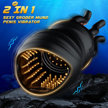 Laden Sie das Bild in den Galerie-Viewer, Masturbieren für Männer Penis Vibrator Eichel Stimulation, Sex Spielzeug für die Männer Extrem Oralsex Masturbatoren 10 Modi, Vibratorensets Sexspielzeug für Männer Zunge Solo Paare Taschenmuschi