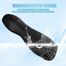 Laden Sie das Bild in den Galerie-Viewer, NEU Penis Vibrator Eichelvibrator mit 10 Vibrations und 5 Rotations, Elektrischer Masturbator Cup Masturbatoren Penistrainer Eichel Stimulator Mann Masturbieren SexSpielzeug für Männer