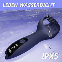 Laden Sie das Bild in den Galerie-Viewer, Finger Penis Trainer Vibrator mit 9 Vibrationsmodi,Eichelvibrator Eichel Stimulator Masturbatoren Mann Sexspielzeug für Männer Solo