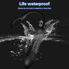 Laden Sie das Bild in den Galerie-Viewer, Männlicher Prostata Stimulator Massagegeräte Analvibratoren mit Penisring Fernbedienung Teleskop Vibrator mit 3 Vibrationsmodi+3 Schubmodi Analplug Dildo Sexspielzeug für Männer